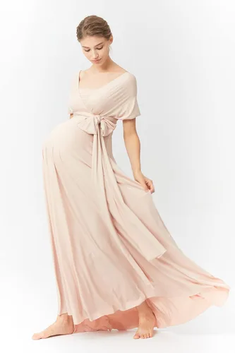 Miniatura 5 de Vestido de maternidad para sesión de fotos, vestido de baby shower, vestido de maternidad de talla grande, vestido largo infinito, vestido
