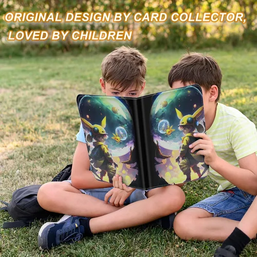 Miniatura 3 de Carpeta de tarjetas coleccionables de 9 bolsillos, 50 fundas desmontables, álbum de colección de tarjetas compatibles para tarjetas intercambiables