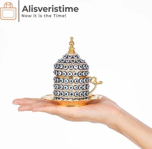 Miniatura 7 de Alisveristime Juego de tazas de café turco, auténtico café turco griego árabe con platillo (mejora tu experiencia de café ahora) (1 unidad)