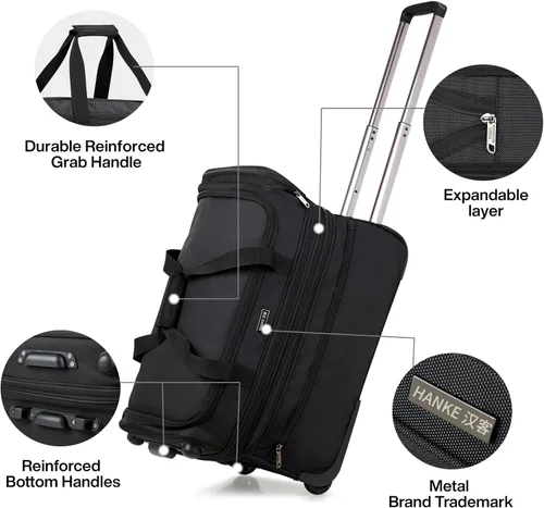 Miniatura 7 de Hanke Maleta de equipaje, Negro
