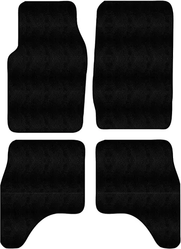 Alfombrillas delanteras y traseras de ajuste personalizado, color negro, compatibles con Mitsubishi Montero 1991 1990 1989 1988 1987 1986 1985 1984