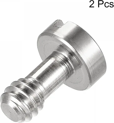 Miniatura 3 de uxcell Tornillo de trípode para cámara, adaptadores de tornillo de montaje macho de 1/4 pulgadas, ranurados de 0.47 pulgadas de longitud