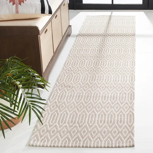 Miniatura 15 de Martha Stewart x SAFAVIEH - Colección de alfombras de área de 2 x 8 pies, color antracita y gris claro, tejido plano, de algodón, ideal para sala