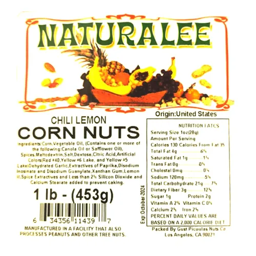 Miniatura 2 de Naturalee Nueces de maíz 2 lb - Chili Lemon - Bocadillo crujiente con alto contenido de fibra