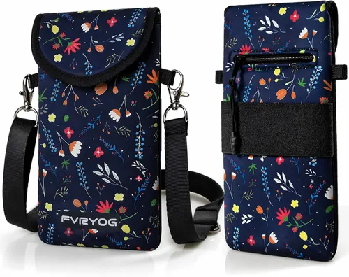 Miniatura 20 de Funda Bolsa Estuche de Neopreno para Teléfono para Hombres y Mujeres con Correa Cruzada/Cordón para el Cuello para Samsung S25+, S24 Fundas