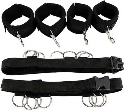 Miniatura 5 de Kits de sujeción sexual para adultos, correas de amarre sexuales para adultos, juego para adultos debajo del colchón, resistente al colchón, kit