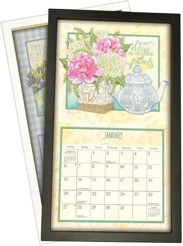 Miniatura 5 de Lang Brands, LLC, marco de calendario de pared contemporáneo, acabado negro