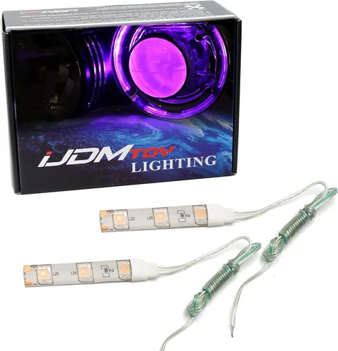 Miniatura 7 de Tira de luces LED Devil Demon Eye de iJDMTOY 3-SMD para adaptación a las luces de proyector o portavasos LED, caja de guantes, fluorescentes