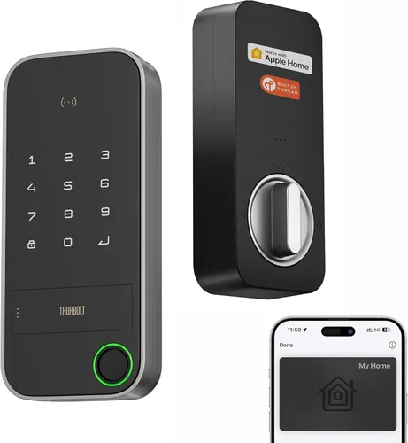 Miniatura 10 de ThorBolt X1 Apple Home - Llave para desbloquear, solo para iOS, entrada sin llave, cerradura de puerta, cerradura de cerrojo de teclado funciona