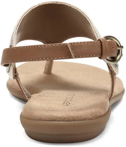 Miniatura 8 de Aerosoles Sandalia plana casual para mujer, Dorado Metálico