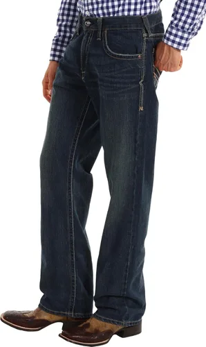 Miniatura 2 de Ariat M5 - Jeans de pierna recta y apilables, para hombre, tiro bajo, corte ajustado