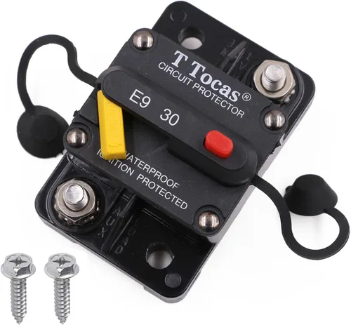 Miniatura 39 de E69 Interruptor de circuito de 10 A T3 con restablecimiento manual Mini de montaje en superficie IP66 Interruptor conmutable de 10 A