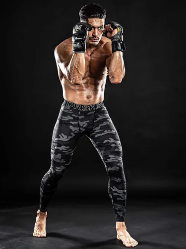 Miniatura 3 de DRSKIN Paquete de 5, 4, 3 o 1 pantalón de compresión para hombre, leggings deportivos, capa base, correr, atletismo, entrenamiento, activo
