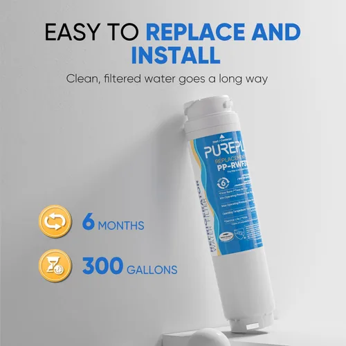 Miniatura 7 de PUREPLUS 9000194412 Filtro de agua de repuesto para refrigerador Bosch Ultra Clarity BORPLFTR10, REPLFLTR10, 11034152, 644845,9000 077104