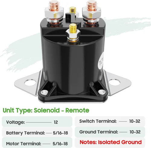Miniatura 4 de 10L0L Solenoide de 12 V para Club Car DS y Precedent Gas 1984-up, 4 terminales Golf Cart Club Car Starter Solenoid 1013609,1012275,1117