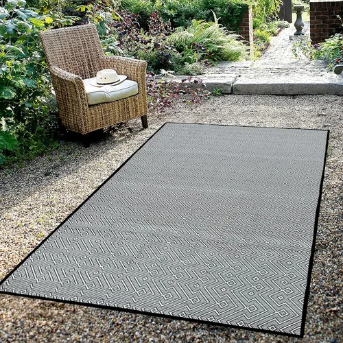 ARSUK Alfombra de Patio Exterior (7 x 5 pies) - Resistente a la Intemperie, Uso Interior y Exterior, Ideal para Jardín, Camping, Alfombra de Balcón,