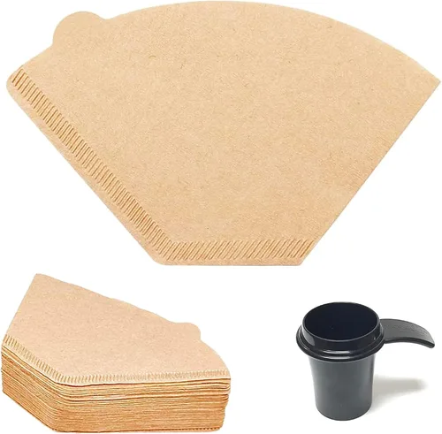 GoldTone Filtros de café de papel cono #2 (200 unidades) | Filtros de café de papel sin blanquear #2 de 4-8 tazas + cucharada de 1 onza (#2 filtros
