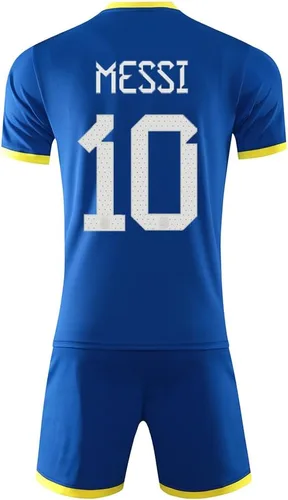 Miniatura 3 de ELTONYA MESSii - Camiseta de fútbol argentina para niños y niños de la Copa Mundial 2022 HOMAwy Football Sports Team Shirt&Shorts Kit Uniforme