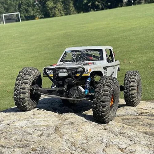 Miniatura 7 de RC-Hub - 4 neumáticos de goma de 2.2 pulgadas, neumáticos de rueda Beadlock OD 5.394 in con espuma para 1/10 Axial Wraith 90048 RR10 RC Crawler
