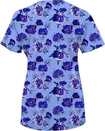 Miniatura 4 de Green Town Scrubs for Women Scrub Set - Print Top and Jogger Pant, Easy Care Uniforms