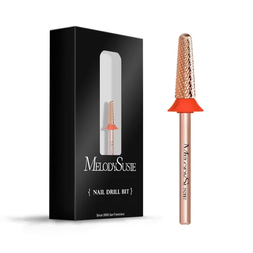 Miniatura 12 de MelodySusie Broca profesional de punta cónica para uñas, broca multifunción de carburo de tungsteno de 3/32 pulgadas, adecuada para manicura