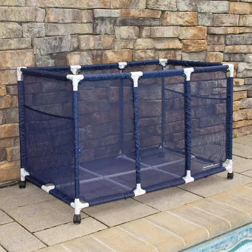 Miniatura 3 de Soporte para fideos de piscina, juguetes, pelotas y flotadores, organizador de almacenamiento de malla, altura para niños, grande
