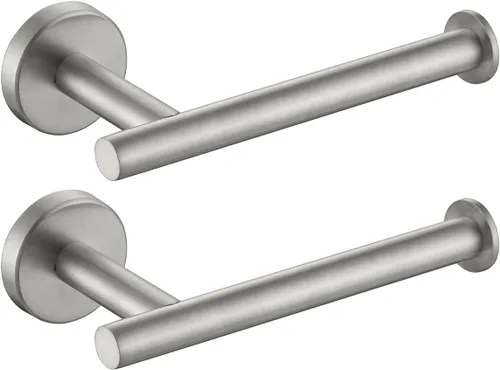 Miniatura 11 de JQK Soporte para Papel Higiénico, 5 Pulgadas Acero Inoxidable 304 Grosor 0.8mm Dispensador de Papel Higiénico para Baño, Sostiene Mega Rollos