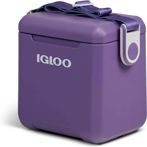 Miniatura 24 de Igloo Tag Along Too Coolers Enfriador de estilo picnic de carcasa dura aislada Cofre de hielo rodante Lila