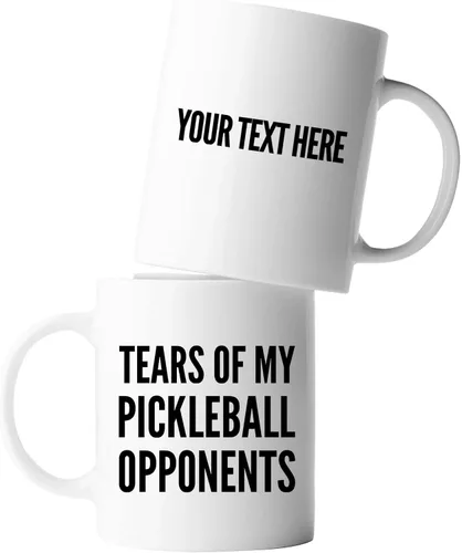 Miniatura 12 de Panvola Tears of My Pickleball Opponents - Taza de cerámica para café, regalo para jugador deportivo, abuelo, abuela, marido, esposa, mamá, papá