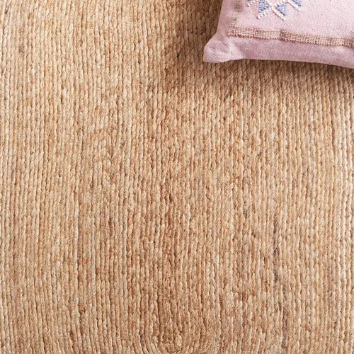 Miniatura 6 de SAFAVIEH NFB252A - Alfombra redonda de fibra natural, 3 pies, redonda, natural, hecha a mano, con encanto de campo, ideal para zonas de alto tráfico