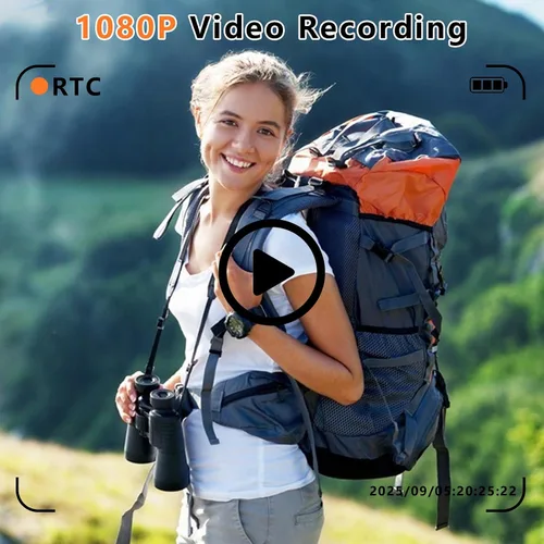 Miniatura 3 de Mini cámara retro con llavero – Cámara digital pequeña FHD de 1080P con lente de 2 MP, pantalla de 0.96 pulgadas y adaptador OTG con tarjeta de 16