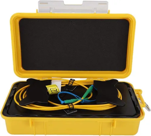 Caja de cable del lanzamiento de OTDR, anillo de fibra de la zona muerta, caja de cable del lanzamiento de la fibra óptica OTDR de LC/APC-LC/APC el