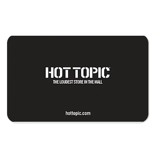 Hot Topic Tarjetas de regalo - Envío por correo electrónico | Digital Delivery