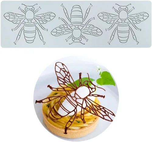 Miniatura 13 de Moldes de silicona 3D de hojas huecas para chocolate, molde de panal de abeja, caramelo, patrón de flores, molde para fondant, decoración de tartas