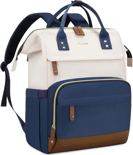 Miniatura 29 de LOVEVOOK Mochila para Laptop para Mujeres, Mochilas de Trabajo y Negocios de 17 Pulgadas Bolso con Gran Capacidad, Bolsa de Enfermera Impermeable