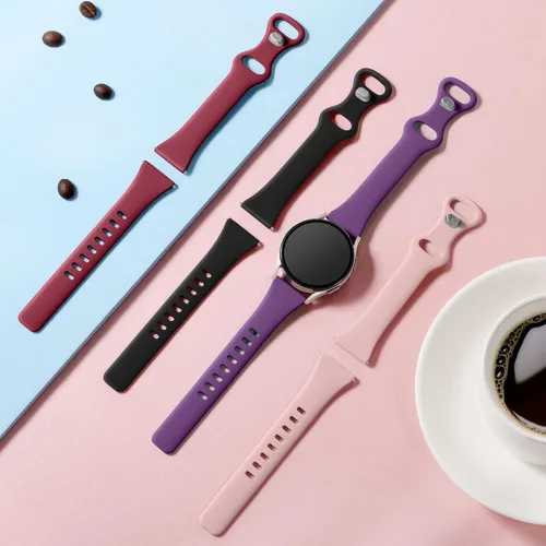 Miniatura 2 de GEAK Compatible con Samsung Galaxy Watch 7 Banda de 40mm 44mm/Ultra 47mm, Samsung Watch 6/5/4, Banda de silicona suave y delgada de 20mm