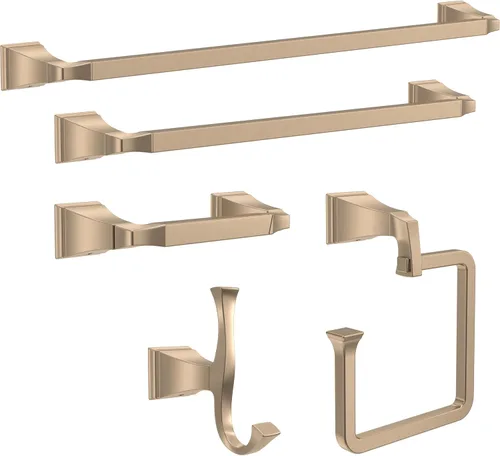Miniatura 3 de DELTA FAUCET 75135-CZ Dryden - Gancho para toallas montado en la pared, color bronce champán Champagne bronce