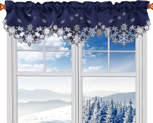 Miniatura 9 de Cenefa de Cortina Bordada con Trébol Irlandés A 58 × L 14 Pulgadas, Decoraciones de Ventana de Cocina para el Día de San Patricio o Primavera
