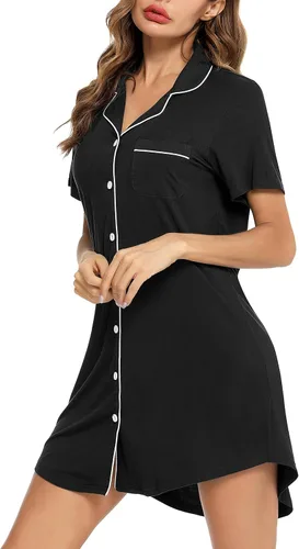 Miniatura 4 de Leikar Camisón de maternidad para mujer, pijama de lactancia de manga larga