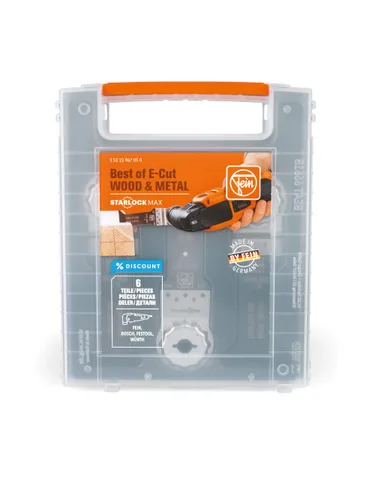 Miniatura 2 de FEIN 35222967050 Best of E-Cut StarlockMax - Multiherramientas de inmersión para madera y metal, herramientas multifunción, hojas de sierra