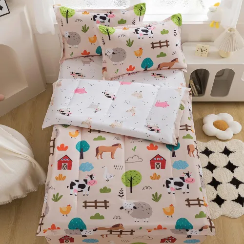 Miniatura 2 de Juego de edredón para niños, ropa de cama con cremallera individual para niños y niñas, ropa de cama con cremallera y sábanas para todas