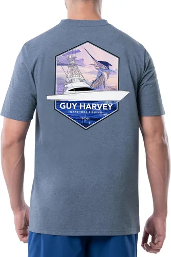Miniatura 33 de Guy Harvey Camiseta de manga corta Threadcycled para hombre