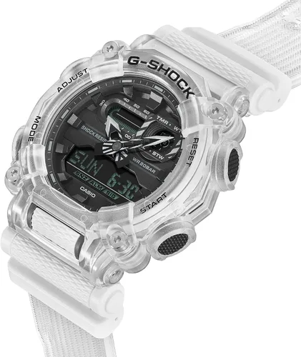 Miniatura 3 de G-Shock GA900SKL-7A Reloj de la serie esqueleto de ondas sonoras color blanco Blanco transparente