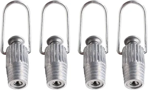 Miniatura 9 de Cabilock Tensor de cuerda de metal con resorte y rodamiento de bolas para polea de tensión ajustable y líneas fijas, herramienta de lavandería