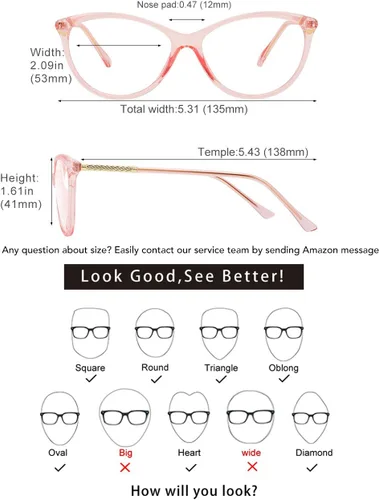Miniatura 5 de MEETSUN - Lentes para reducir la fatiga ocular, lentes con bloqueo de luz azul para mujeres, lentes para computadora, juegos y lectura, montura