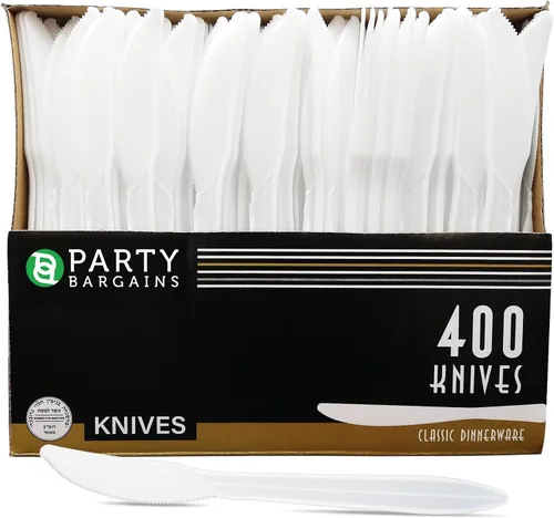 Miniatura 3 de Blue Sky Tenedor de plástico de peso medio, blanco, caja de 400 (1, 1 PACK)