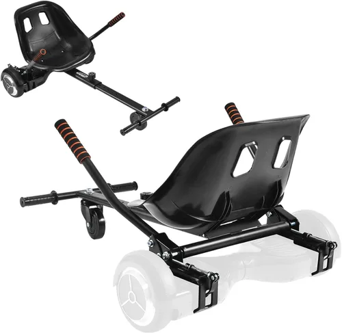 Hishine Accesorio de asiento para aeropatineta de 6.5 a 10 pulgadas, diseño mejorado sin necesidad de correas de velcro, kit de conversión Go Kart,