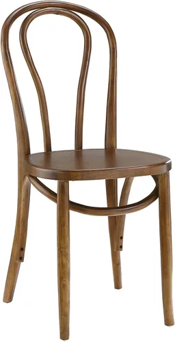 Miniatura 5 de Modway Eon - Silla de cocina y comedor de madera de olmo natural, color negro, totalmente montada