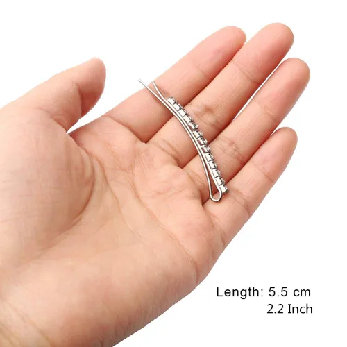 Miniatura 5 de 12 Piezas de Horquillas con Diamantes de Imitación, Pinzas para el Cabello de Metal Plateado, Horquillas de Diamantes de Imitación con Cristales