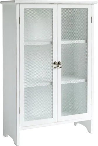 COLLECTIVE HOME - Gabinete de almacenamiento, gabinete organizador de 30 pulgadas, gabinete de baño de madera maciza con 2 puertas, ya montado, 20 x